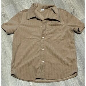 Boys corduroy lightweight‎ button down shirt size 7/8